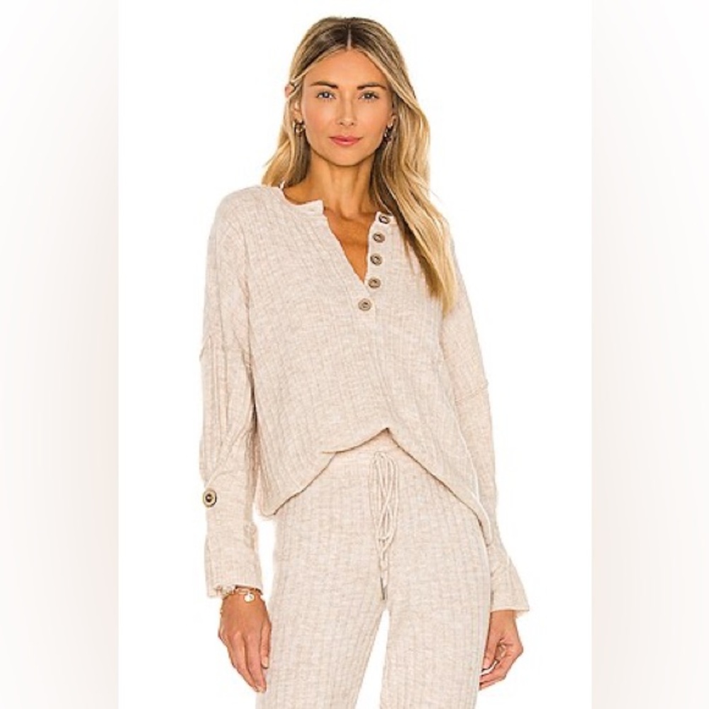 Revolve Free People Around‎ The Clock Pullover Sweater Size S Loungewear Comfy